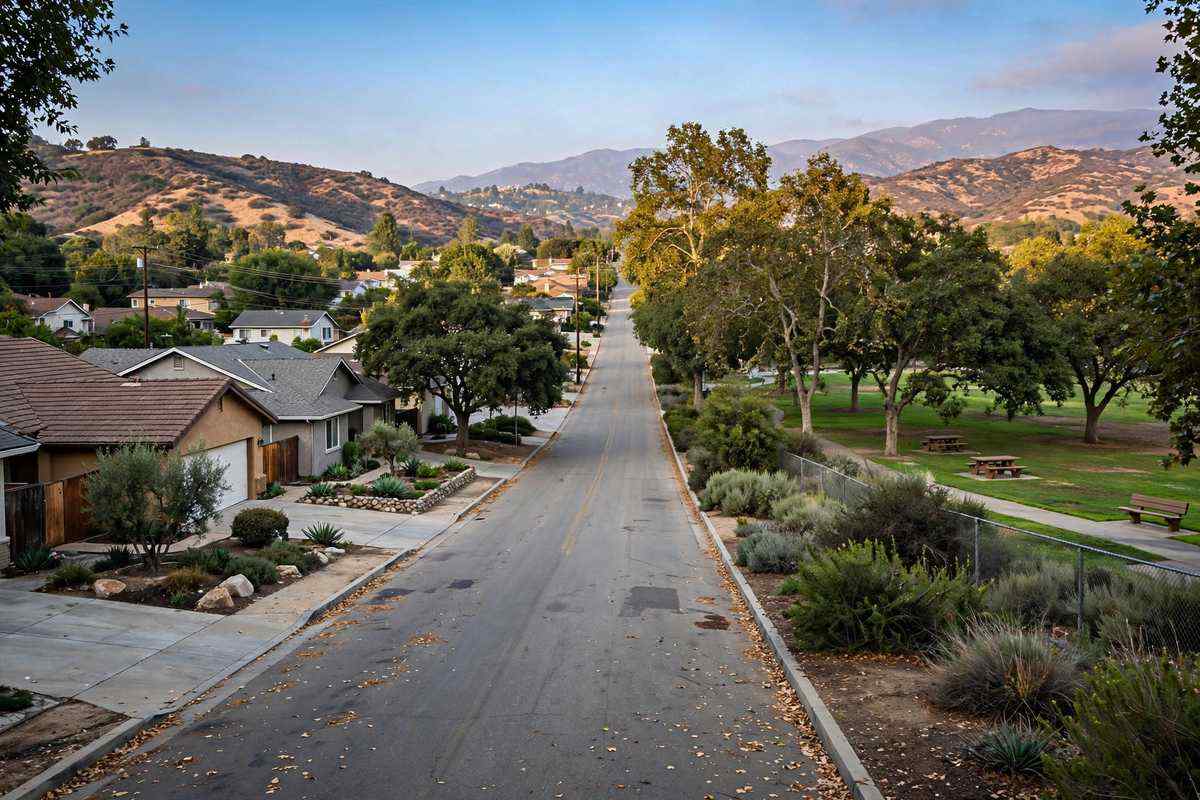 Homes along the Tapo Canyon corridor in Simi Valley